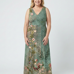 Norda | Sleeveless V Neck Floral Maxi Dress