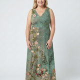Norda | Sleeveless V Neck Floral Maxi Dress