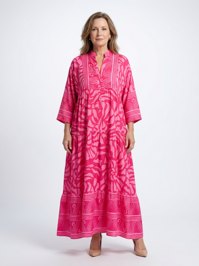 Liada | Button Front Midi Dress