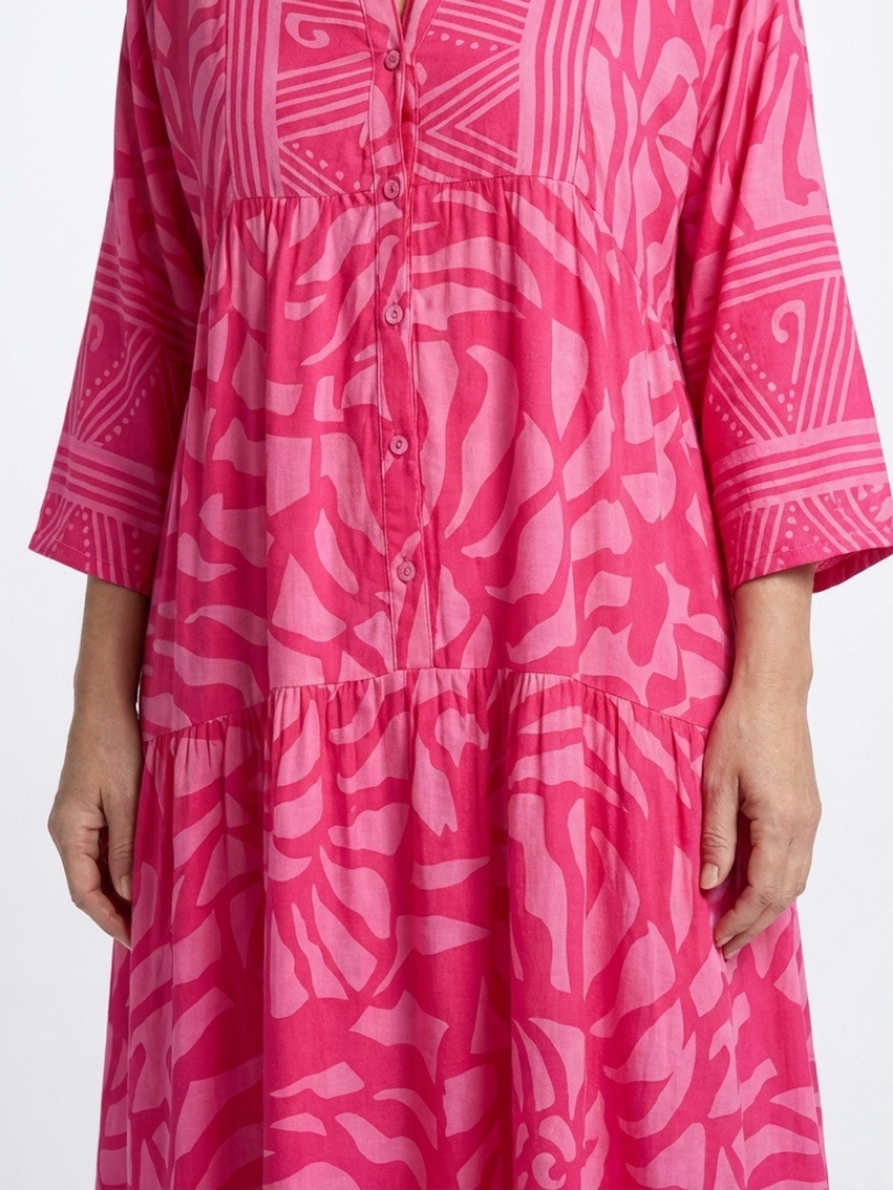 Liada | Button Front Midi Dress