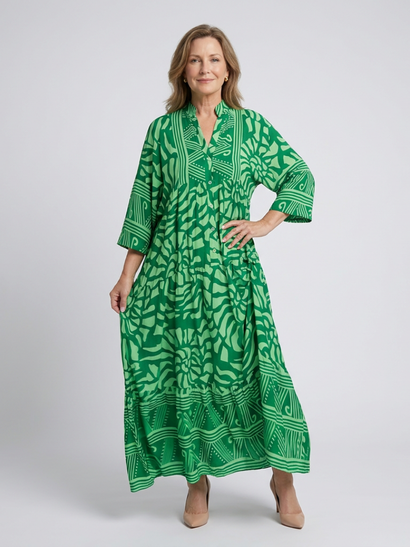 Liada | Button Front Midi Dress