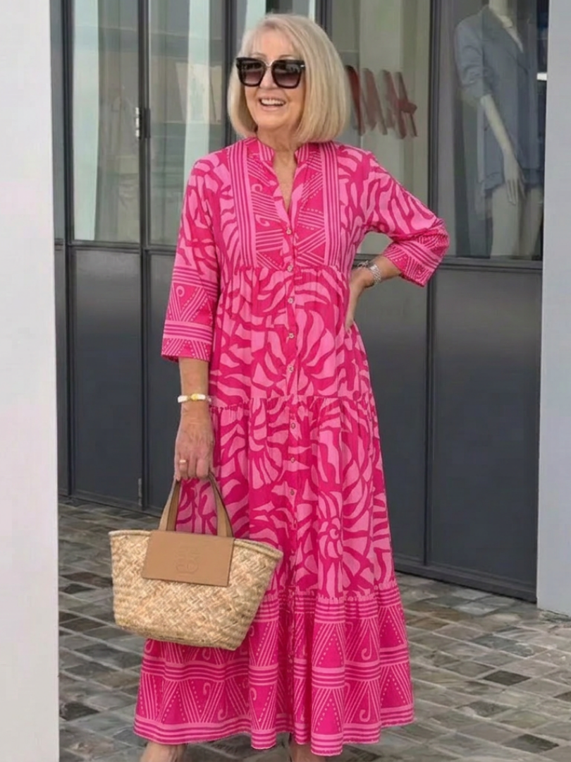 Liada | Button Front Midi Dress