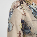 Lorna | Three Quarter Sleeve Floral Maxi Wrap Dress
