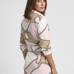 Isabeth | Long Sleeve Printed Midi Wrap Dress