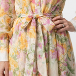 Liarina | Floral Sheer Long Sleeve Maxi Dress
